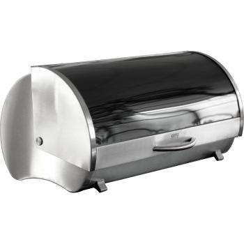 GEFU Brotkasten Rondo Edelstahl Schwarz