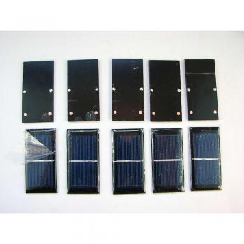 Kit Bricolage Solaire Mendocino : 10 Panneaux 0,5 V 400 mA, Moteur 33×65 mm