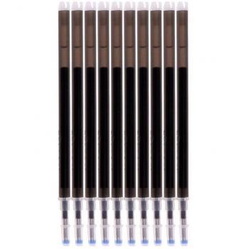 Kit 10 stylos de bureau 0,5 mm – Gel à recharge, Poignée ergonomique – Bleu, Noir, Rouge