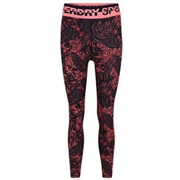 Superdry Core Legging 7/8 de Lechuga Leoparda, Estilo Floral, talla 38 mujer