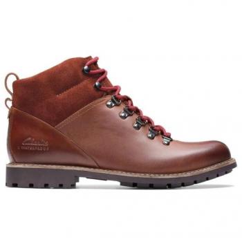 Clarks Hombre Westcombe HiWP Botín de montaña, Color Camel
