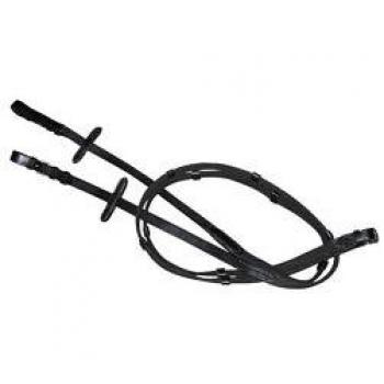 Kit Fermanza Cavallo: Briglia con Guinzaglio in Nylon Cerato Kerbl, 280 cm, Nero