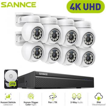 Système de Caméras de Sécurité 4K Sannce