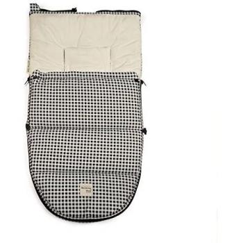 Walking Mum Winterfußsack Gruppe 0 I Love Vichy Beige