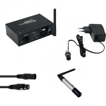 EUROLITE Wireless DMX Control Set mit freeDMX AP Wi-Fi Interface, QuickDMX Funksender und DMX Kabel
