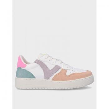 VICTORIA BASKET MADRID EFECTO PIEL & PIEZAS SERRAJE MULTICOLOR