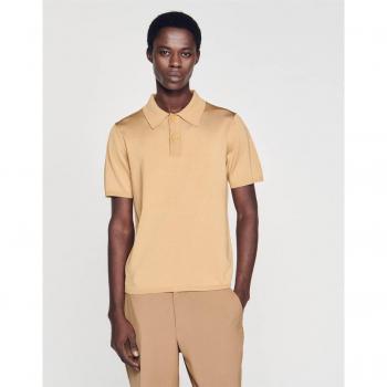 Champagne Slim Fit Polo by Sandro Pablo