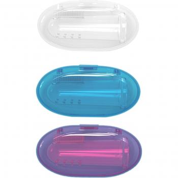 Brosse à dents pliable en silicone, multi-usages, boîte de rangement neutre