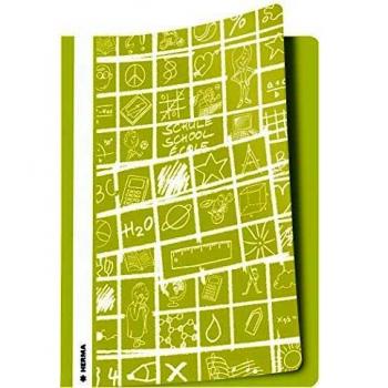 HERMA Carpeta A4 Schoolydoo con tiras de etiquetado, Verde claro