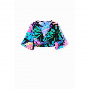 Top Corto Tropicale Avvolgente