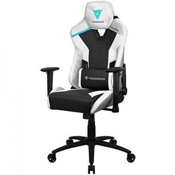 ThunderX3 TC3 Silla para videojuegos universal Asiento acolchado Negro, Blanco