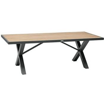 Tavolo da giardino in acacia certificata FSC, modello Emperia, 8 posti