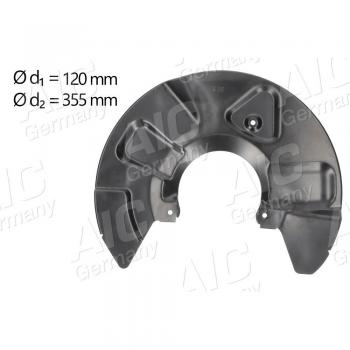 Chapa protectora AIC 56166 para disco de freno