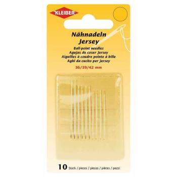 Set d'aiguilles KLEIBER pour couture mains en jersey, 10 pièces