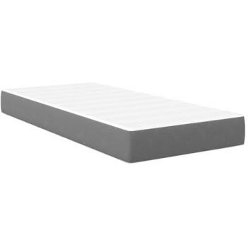 Materasso a Molle Pocket Sottile 90x190 cm Grigio