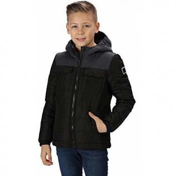 Kinderjacke Regatta Pasco XL Schwarz reflektierend