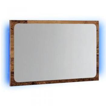 VidaXL Badezimmer Spiegel mit LED-Licht Artisan-Eiche 60x8,5x38 cm