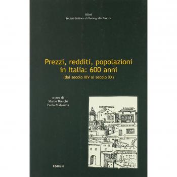 Prezzi, redditi, popolazioni in Italia: 500 anni