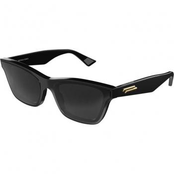 Occhiali Bottega Veneta Unisex Cat Eye BV1119S 001 – Nero & Grigio in Acetato