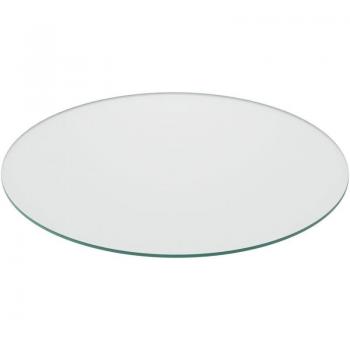 Clear 70 cm Ø Tempered Glass Guard – 8 mm Thick – Fireproof Safety Screen for Table & Fireplace – Relaxdays