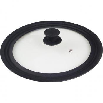 Universal Glass Lid with Silicone Edge and Steam Vent