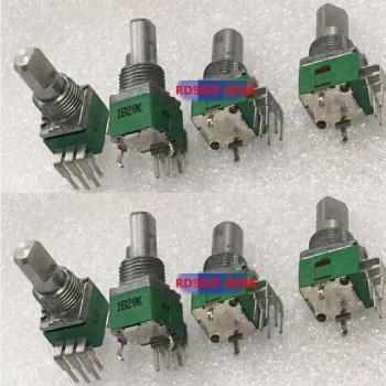 Half‑Axis 15mm Alpha RD902F Dual Potentiometer Switch – 10 Pack