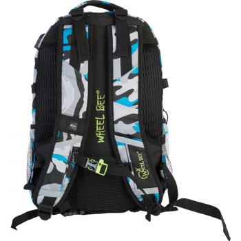 Sac à dos Wheel-Bee bleu camouflage avec lumière LED