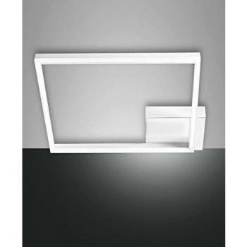 Fabas Luce Bard White Glass LED Ceiling Fixture