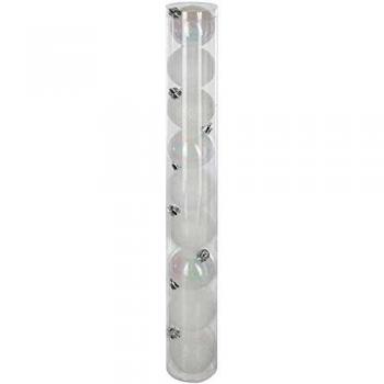 Palla Bianco Luminoso 60mm x 9mm – Fiore di Natale