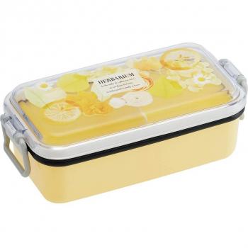 Gelbe Skater-Lunchbox im Herbarium-Stil 520ml