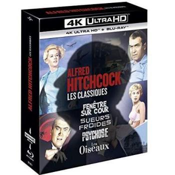 Coffret Hitchcock 4 films Blu-ray 4K Ultra HD