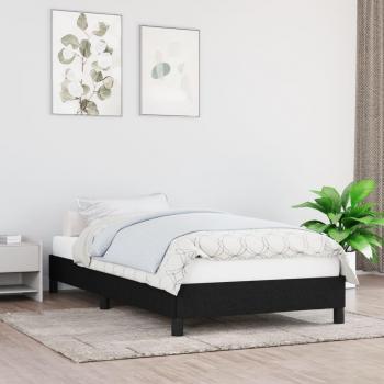 Rete Letto Nero 90x200 cm in Tessuto