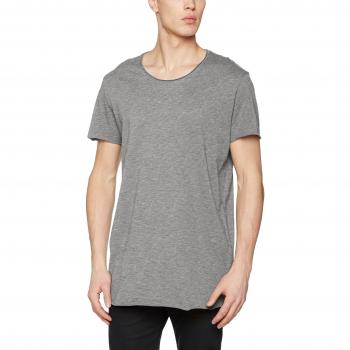 JACK & JONES Jorbas Tee Ss U-Neck Noos, Camiseta para Hombre, Gris