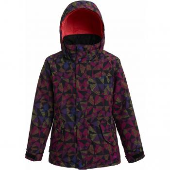 Veste de Snowboard Fille Burton Elodie, True Black Morse Geo, FR : M (Taille Fabricant : M)