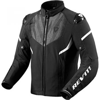 Veste de moto Rev'It! Hyperspeed 2 H2O Noir Blanc XL