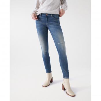 Vaquero push up Wonder skinny de tiro bajo con rotos Salsa Jeans
