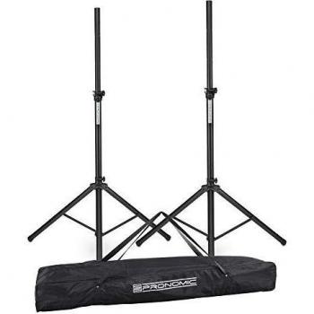Superklasse Boxenstativ Aluminium 2x Set Ausziehbar Sicherungssplint mit Tasche