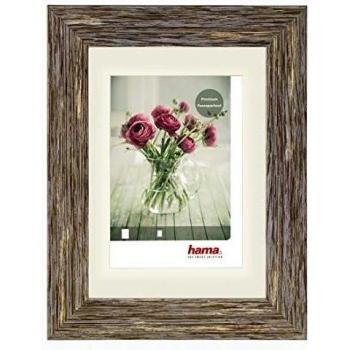 Cornice Hama Chalet 13×18 cm in plastica marrone‑verde