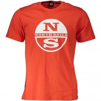 North Sails Red Graphic Cotton T-Shirt