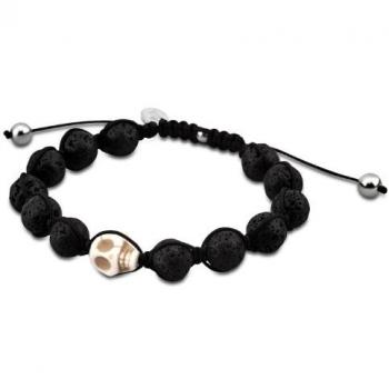 Bracelet Lotus Style LS3019-2-1 avec Perles Noires