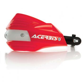 Coppia Paramani Completi Rinforzati Enduro Acerbis X-Factor Rosso Bianco