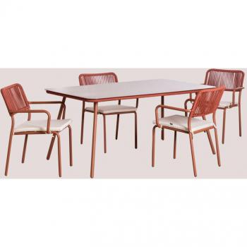 Arhiza Sklum Dining Set – Mesa 160x90 y 4 Sillas