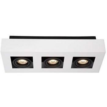 Xirax Deckenleuchte GU10 3x5W dimmbar 2200K/3000K Weiß
