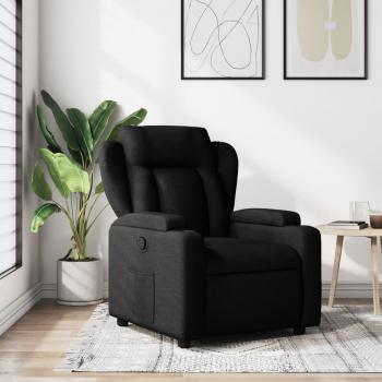 VidaXL Loungesessel Schwarz Stoff