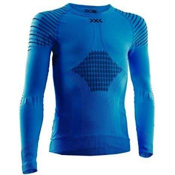 Maglia Termica X-Bionic Invent 4.0 Manica Lunga Blu Teal/Antracite Bambini