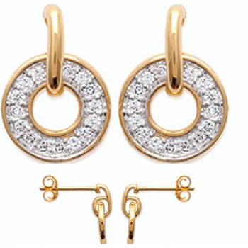 Les Trésors De Lily 8x11 mm Gold Goddess Earrings