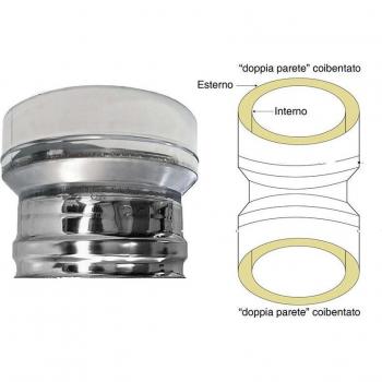 Chimée double paroi isolante, réduction double paroi – double paroi inox DN 130/180