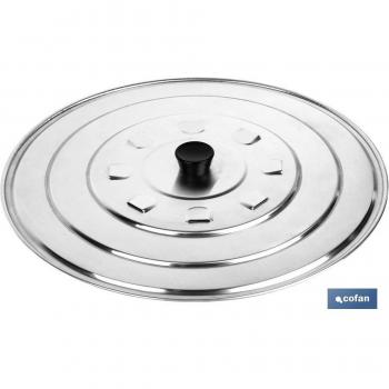 Tapa de Aluminio para Desvaporizador 36 cm – Caja 12 unidades
