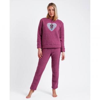 Flying The Nest Damen‑Pyjama Santoro London in Schafleder, lange Ärmel