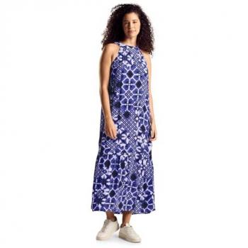 Sommerglanz Street‑One Maxikleid – Damen, All‑Over Print, Viskose, 44 EU